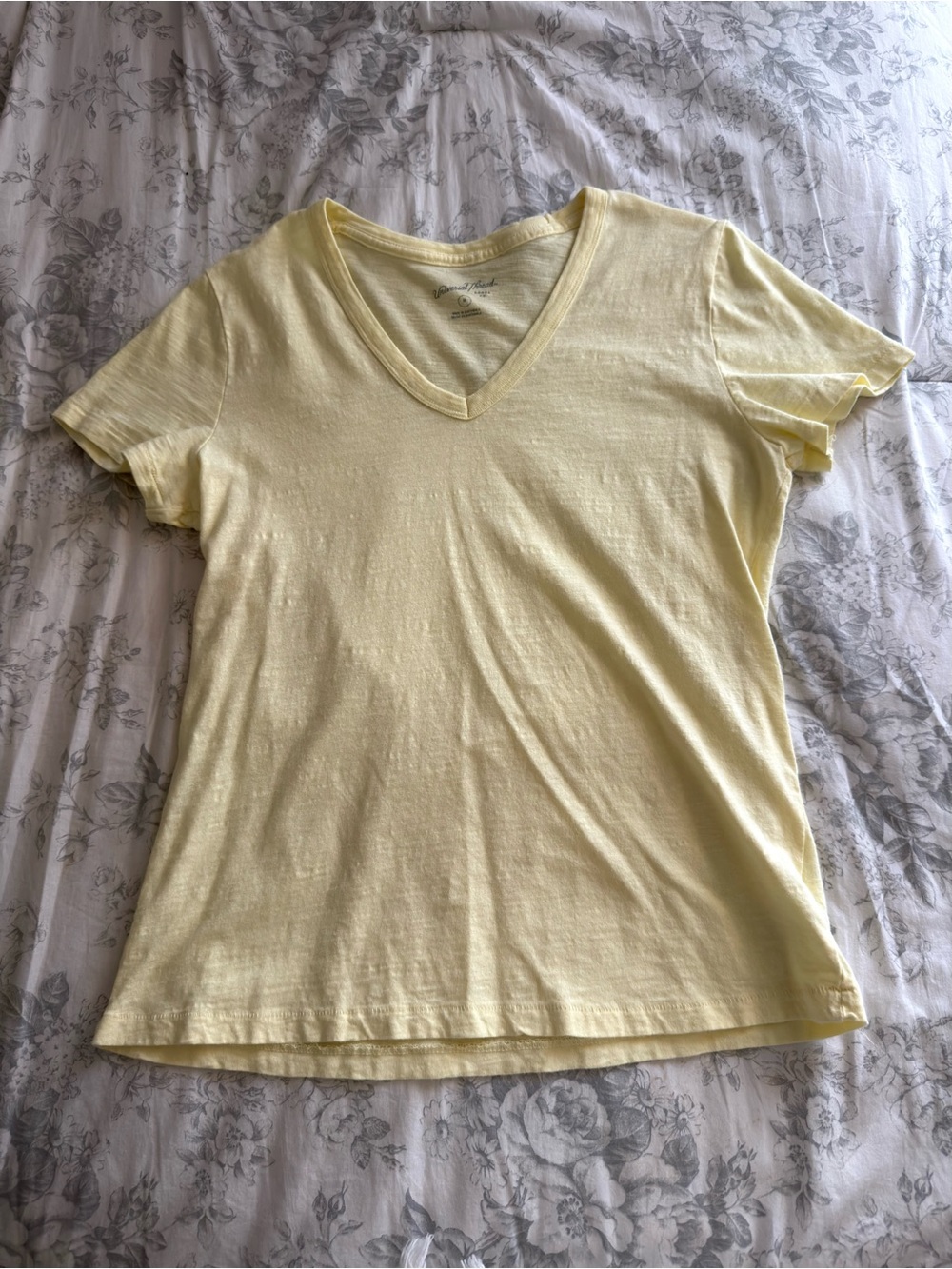Light Yellow V-Neck